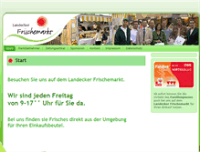 Tablet Screenshot of landeckerfrischemarkt.com